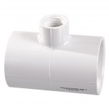 ADAPTATEUR EN "T" RÉDUIT COLLÉ FILETÉ FEMELLE PVC BLANC - 2" X 1/2" (COL X COL X FNPT)