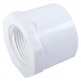 BUSHING REDUCER FLUSH STYLE SOC WHITE PVC - 2" X 1 1/2" (SPIG X SOC)