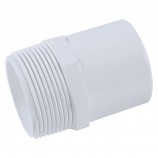 ADAPTER THREADED SPIGOT WHITE PVC - 1 1/2" (MNPT X SPIG)