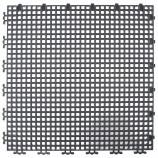 RIBBED 0.003" GRID TILE - 12" X 12" - CHARCOAL