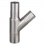 "Y" REDUCER SS FITTING - 2'' (OVERSIZED) X 1 1/2" X 1 1/2" (INS X INS)