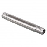 MAMELON CÉDULE 40 FILETÉ MÂLE INOX 316 - 1/2" X 4" (MNPT X MNPT)