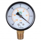 CADRAN VACUUM 2 1/2" -30" HG À 0 VAC/KPA - SORTIE 1/4" MNPT AU BAS - LOGO DSD STARS