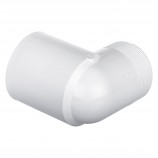 COUDE 90° SPIGOT COLLÉ PVC BLANC - 2" (SPIG X COL)