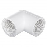 ELBOW 90° FEMALE THREADED WHITE PVC - 1/2" (FNPT X FNPT)