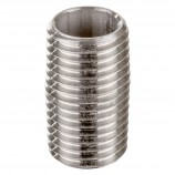 NIPPLE SCHEDULE 40 MALE THREADED SS 316 - 3/8" X CLOSE (MNPT X MNPT)