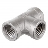 T ADAPTER FEMALE THREADED SS 316 - 1/8" (FNPT X FNPT)