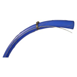 MAÎTRE-LIGNE 1 1/4" BLEU - LINCHÉ AVEC BROCHE GALV #9HC ET BROCHE À LINCHER INOX 0.045" - AU PIED