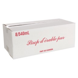 BOÎTE DE RÉEXPÉDITION BLANCHE POUR CANNES - 8 X 540 ML (25/PQT)