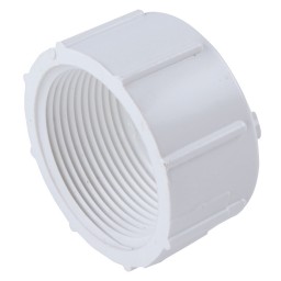 CAPUCHON FILETÉ PVC BLANC - 1" (FNPT)