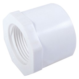 RÉDUIT SPIGOT FILETÉ FEMELLE PVC BLANC - 1 1/2" X 1/2" (SPIG X FNPT)