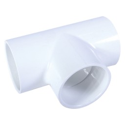 ADAPTATEUR EN "T" COLLÉ PVC BLANC - 1 1/4" (COL X COL)