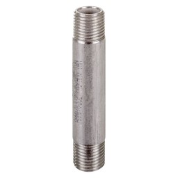 MAMELON CÉDULE 40 FILETÉ MÂLE INOX 316 - 1/2" X 3" (MNPT X MNPT)