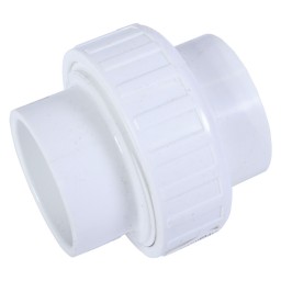 UNION SOC DISMOUNTABLE - BUNA-N O-RING WHITE PVC - 1 1/4" (SOC X SOC)