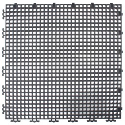 RIBBED 0.008" GRID TILE - 12" X 12" - CHARCOAL