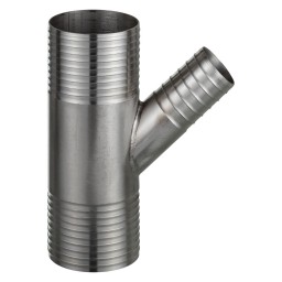RACCORD INOX "Y" - 2'' (SURDIM) X 3/4" (INS X INS)