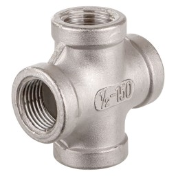 CROIX FILETÉE FEMELLE INOX 316 - 3/4" (FNPT)