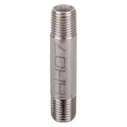 MAMELON CÉDULE 40 FILETÉ MÂLE INOX 316 - 3/8" X 1 1/2" (MNPT X MNPT)