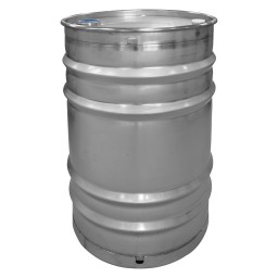 BARIL INOX - 22 GAL (26 GAL.US) - 1 BOUCHON DE 2" + 1 BOUCHON 3/4"