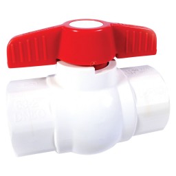 BALL VALVE PVC - 1/2" THREADED