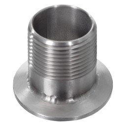 PARTIE FILETÉE MÂLE 1" POUR BRIDE 1 1/2" - INOX