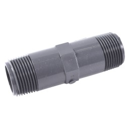 MAMELON FILETÉ MÂLE PVC - 1" X 2" (MNPT X MNPT)