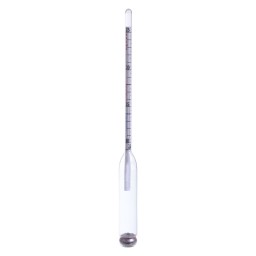 HYDROMÈTRE 50-71 BRIX AVEC LIGNE CHAUD/FROID - GRADUÉ AU 0.2 BRIX - 12"