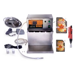 REMPLISSEUSE AUTO+VISSEUR ÉLEC.+1000 SACS 250ML+1000 SACS 500ML+200 BTES-AFF FRANÇAIS+SACS BILINGUES