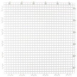 RIBBED 0.008" GRID TILE - 12" X 12" - WHITE