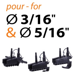 Raccords - pour 3/16" et 5/16"