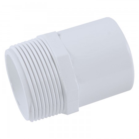 ADAPTER THREADED SPIGOT WHITE PVC - 1 1/2" (MNPT X SPIG)