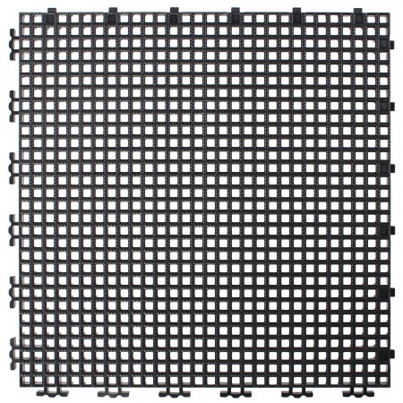 TUILE GRILLAGEE NERVURE 0.008" - 12" X 12" - NOIR