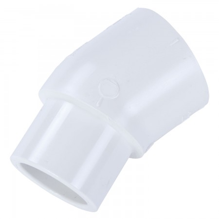 COUDE 22 1/2° SPIGOT COLLÉ PVC BLANC - 1 1/2" (SPIG X COL)