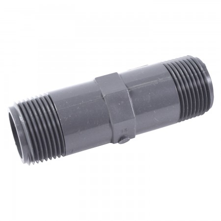 MAMELON FILETÉ MÂLE PVC - 1 1/2" X 4" (MNPT X MNPT)